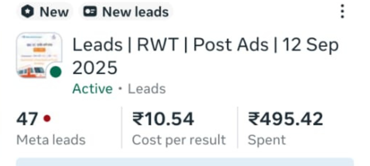 Leads | RWT | Post Ads